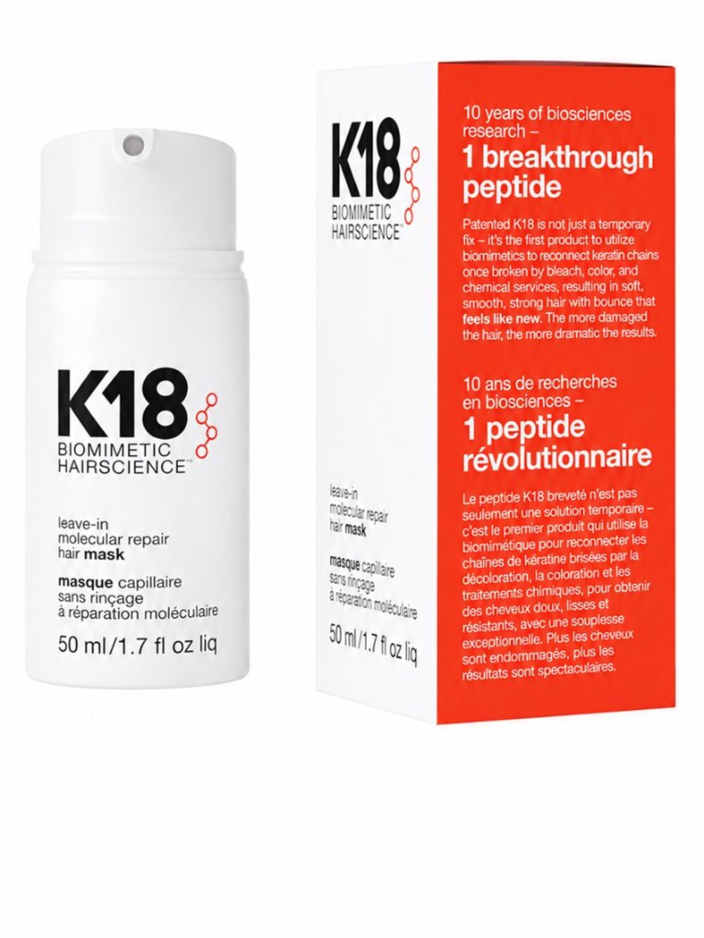 ✨ K18 Leave-In Molecular Repair Hair Mask 50mL ✨